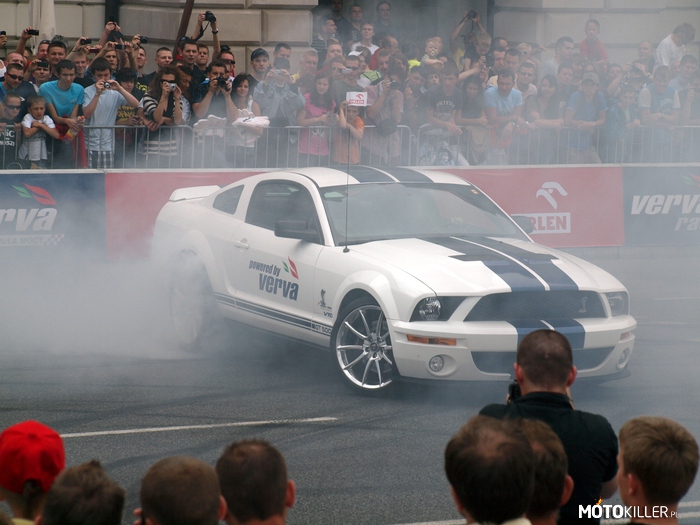 Ford Mustang Shelby GT500 a za kierownicą STIG (Ben Collins) –  