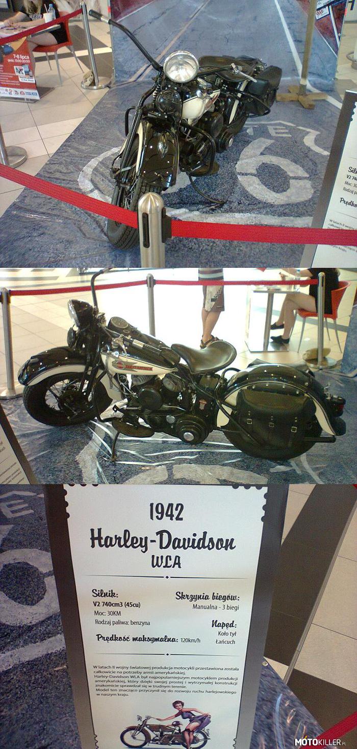 Harley Davidson 1942 – Harley Davidson 1942r
Zlot Amerykańskich aut 2012.

W odpowiedzi na obrazek &quot;Harley Davidson 1943&quot;  autora 	bleachkakas.

Jakby ktoś chciał, obrazki mam osobno w większej rozdzielczości, wiec mogę wrzucić. 