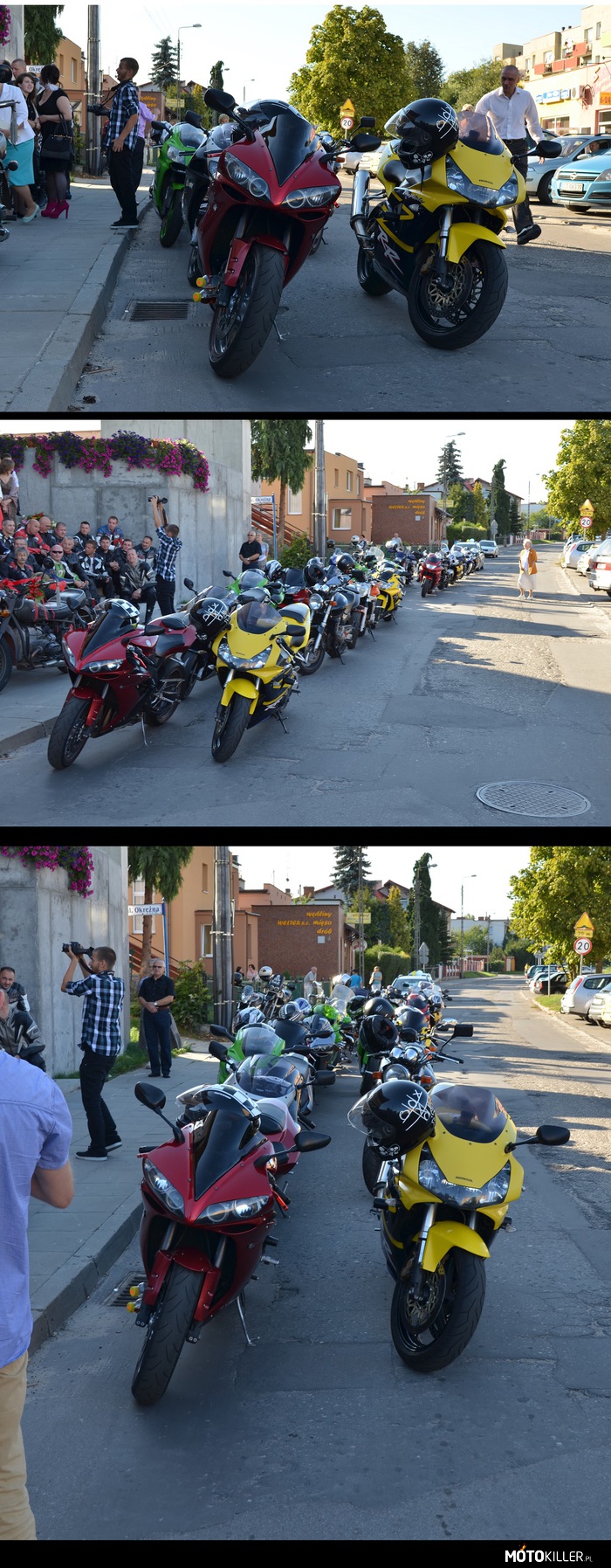 Motocyklowe zgrupowanie – więcej zdjęć tutaj: http://motokiller.pl/97975/Poszedlem-na-spacer-a-przed-kosciolem-napotkalem-to 