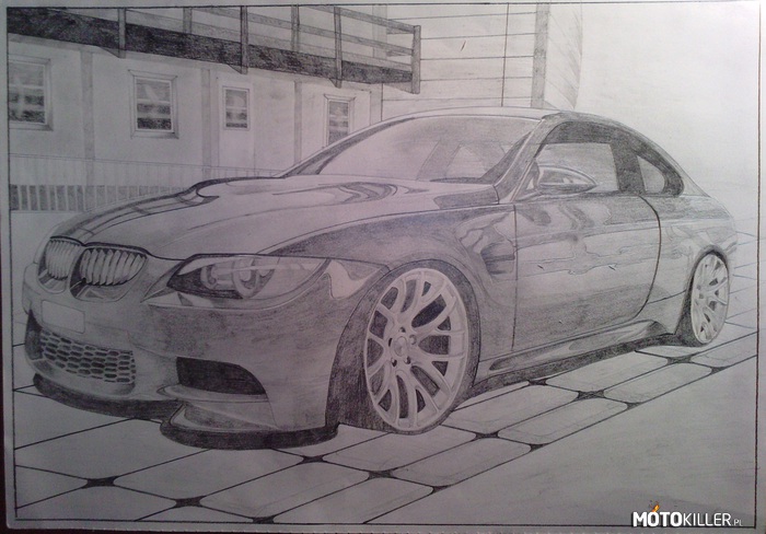 BMW M3 – Jak wielu z Was, ja również wrzucam efekt swojego hobby, praca wzorowana na jednej z wrzut Folley96. Jest to mój pierwszy rysunek robiony ołówkami i jednocześnie pierwszy po rocznej przerwie jednakże efekt chyba nie jest tragiczny 