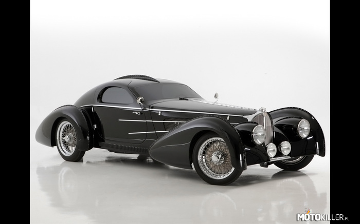 Delahaye USA Pacific – Nie, nie jest to żaden klasyk. Auto powstało w 2014 roku i było stylizowane na wzór Bugatti Atlantic z 1937. 