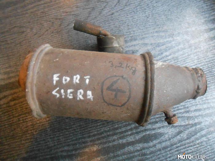 Katalizator Fort Siera (Ford Sierra) – Znalezione przypadkiem na allegro, każdemu może się zdarzyć błąd ale dwa błędy w dwóch wyrazach 