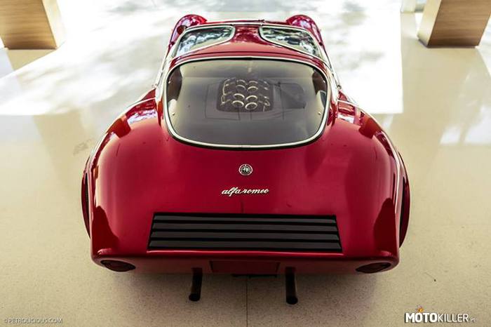 Alfa Romeo T33 Stradale – V8 2.0
233 KM przy 8800 obr/min
Masa własna - 700 kg
Wiadomo o 18 powstałych egzemplarzach 