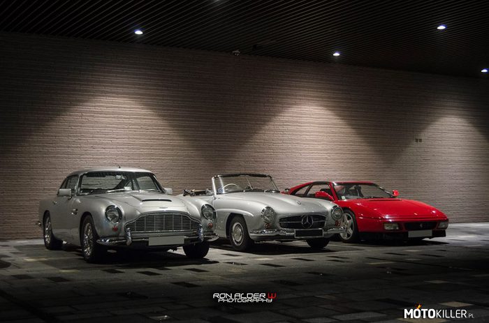 Europejskie klasyki – Aston Martin DB5, mercedes 190 SL i Ferrari 348 