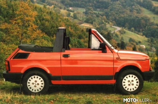 Fiat 126p Cabrio zwany bosmal – &quot;Maluch&quot; został zbudowany w Polsce w przeszło 3,3 milionach egzemplarzy, wśród których znalazły się setki, jeśli nie tysiące mniej lub bardziej profesjonalnych przeróbek, prototypów, a także wersji wyścigowych i rajdowych. Egzemplarz widoczny powyżej to fabryczny kabriolet, powstały w 1991 roku w Instytucie Badań i Rozwoju Motoryzacji Bosmal przy FSM w Bielsku-Białej. Auto wypuszczono na rynek w krótkiej serii 500 sztuk, z których niektóre wyeksportowano na zachód. Z tyłu pod maską niestety bez zmian, a mocniejszych wrażeń dostarcza tylko brak dachu: 650-centymetrowy, 2-cylindrowy silniczek o mocy 25 KM, pozwalający na rozpędzenie się do 105 km/h. Oprócz Cabrio oferowana była także wersja Pop, która różniła się między innymi brakiem pałąka bezpieczeństwa 
