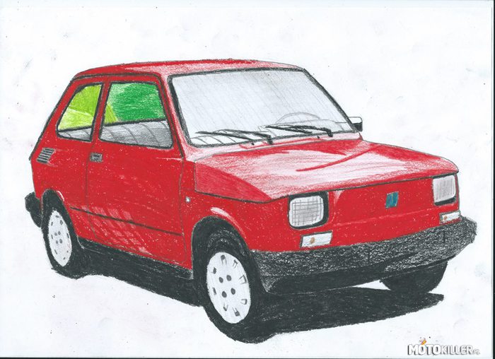 Fiat 126p – Kolejna moja praca, jak dla mnie efekt fajny :) 