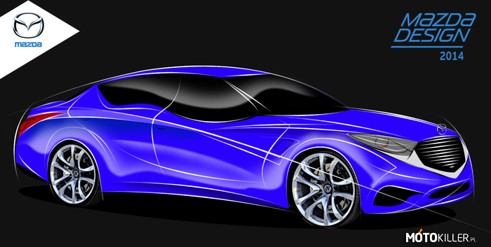 Projekt na mazda design 2014 – w tym roku zadaniem było zaprojektowanie luksusowego auta w obecnej stylistyce kodo. co powiecie na mazde serii 7? 