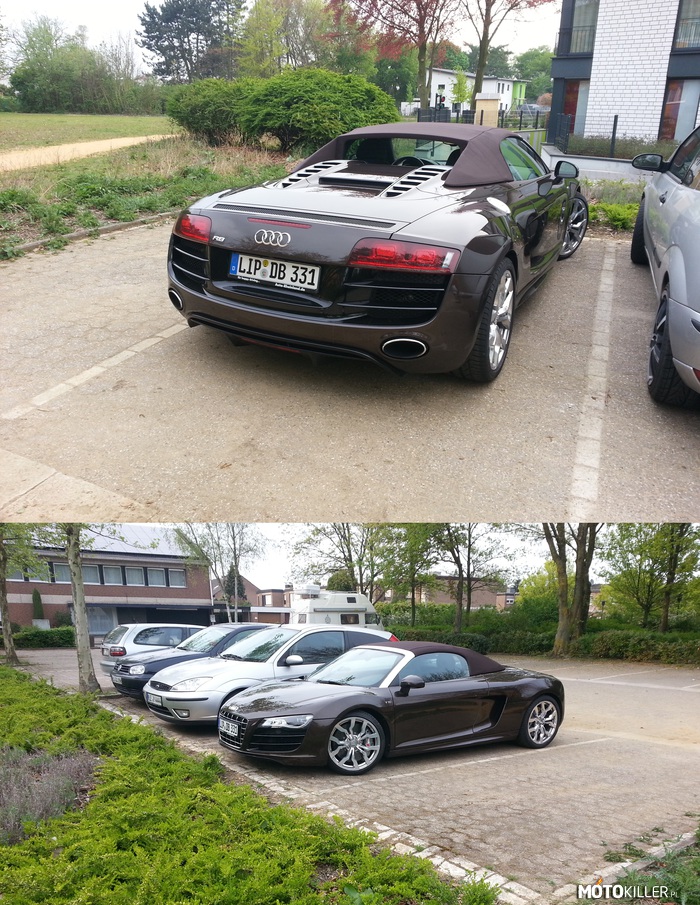 Audi R8 Spyder – Miałem okazję spotkać Audi R8 spyder więc postanowiłem zrobić zdjęcie specjalnie dla MotoKiller.pl
Jak się podoba?
Wrzucę jeszcze pare innych. 