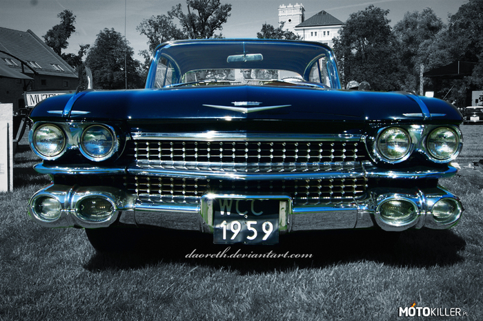 Cadillac – Kolejne zdjęcie mojego autorstwa jeszcze z Motoclassic.

(Podpis to moja strona internetowa) 