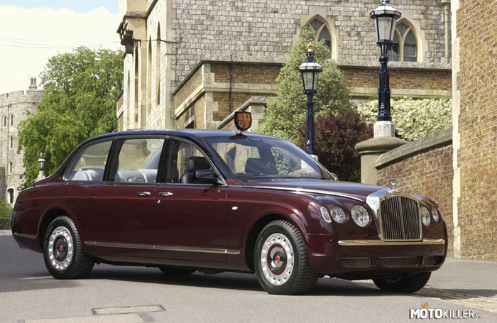 Bentley state limousine – Model wykonany specjalnie dla królowej Wielkiej Brytanii. 