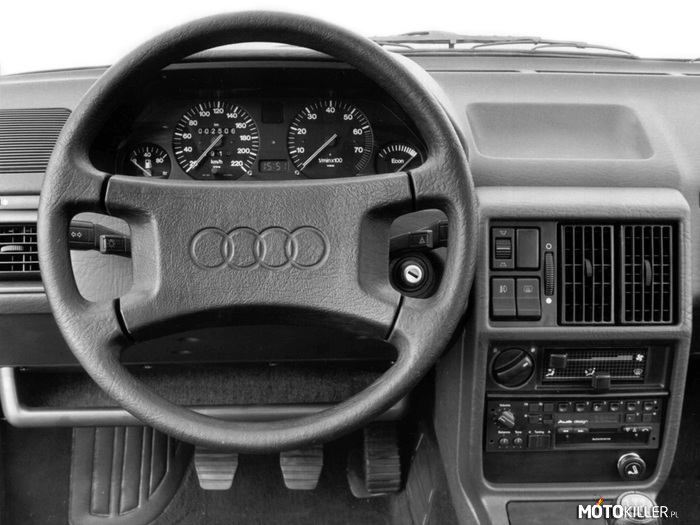 1982 Audi 100 C3 - Ciekawe wnętrza #25 – We wnętrzu przedliftowej C3 jest coś, co mnie przyciąga, nie wiem czemu. 