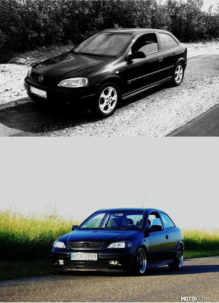 Sportive 20R Astra G – Górne zdjęcie zostało zrobione trzy miesiące po zakupie w 2012 roku. Zdjęcie poniżej zostało zrobione w czerwcu tego roku. 