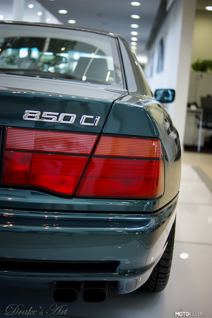 BMW 850Ci – Podobał Wam się przód, to i tył myślę, że przypadnie do gustu. 