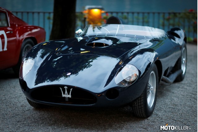 Maserati 450 S 1956 – Zwycięzca tegorocznego konkursu elegancji Villa d&apos;este nad jeziorem Como.(Legenda głosi, że sam Posejdon nim śmigał) 