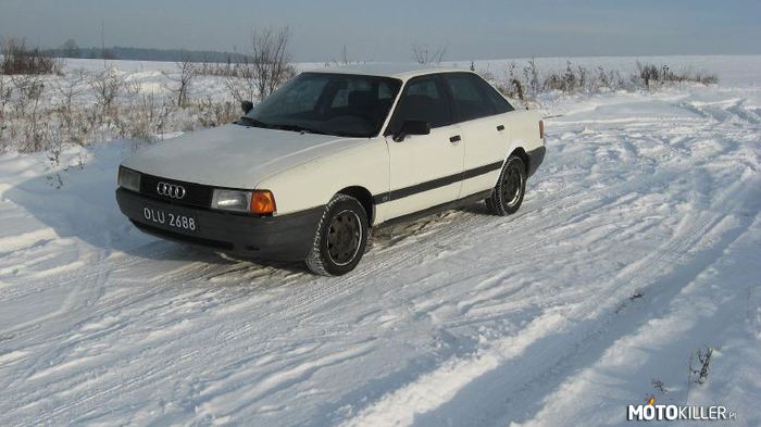 Na czarnych blachach - Audi 80 –  