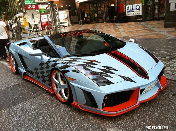 Lamborghini w nietypowym malowaniu –  