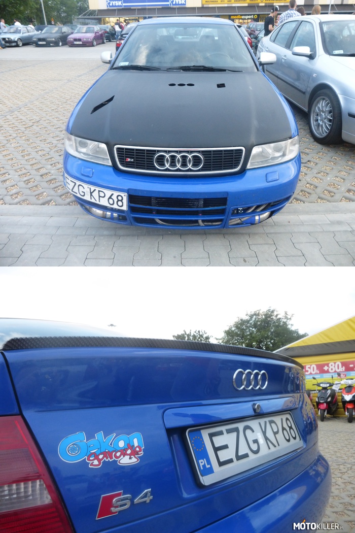 Audi – W środku była duża butla z NOS. 