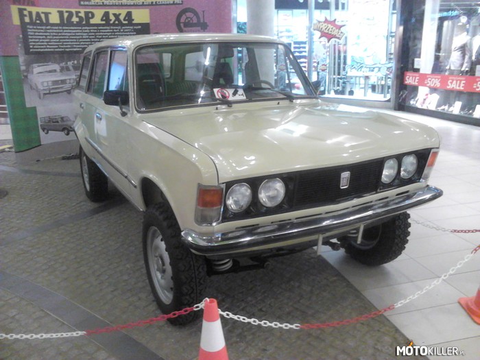 Polski sen o motoryzacji – Fiat 125p 4x4

Fiat w wersji off-road to niecodzienne połączenie włoskiej licencji, polskiej myśli technicznej i radzieckich podzespołów Łady Niva z napędem 4x4. W 1977 r. FSO zbudowało kilka prototypów lekkiego auta osobowego o właściwościach  terenowych, dziś popularnie zwanych SUV-ami. Fiat 4x4 zebrał bardzo dobre opinie, jednak projekt został zawieszony z powodu braku podzespołów - zakłady Łady zdecydowały realizować zamówienia płynące ze strony radzieckiej i Europy Zachodniej. W zbiorach Muzeum Techniki i Przemysłu NOT w Warszawie znajduje się prawdopodobnie ostatni egzemplarz. 