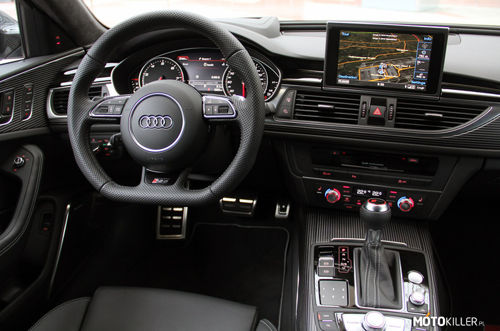 Audi RS6 – Moim zdaniem najładniejszy kokpit współczesnego samochodu. 