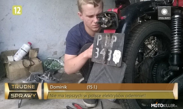 Polish mechanic in garage :D – Post z komarkiem został odebrany bardzo pozytywnie więc czas na WSK-e 