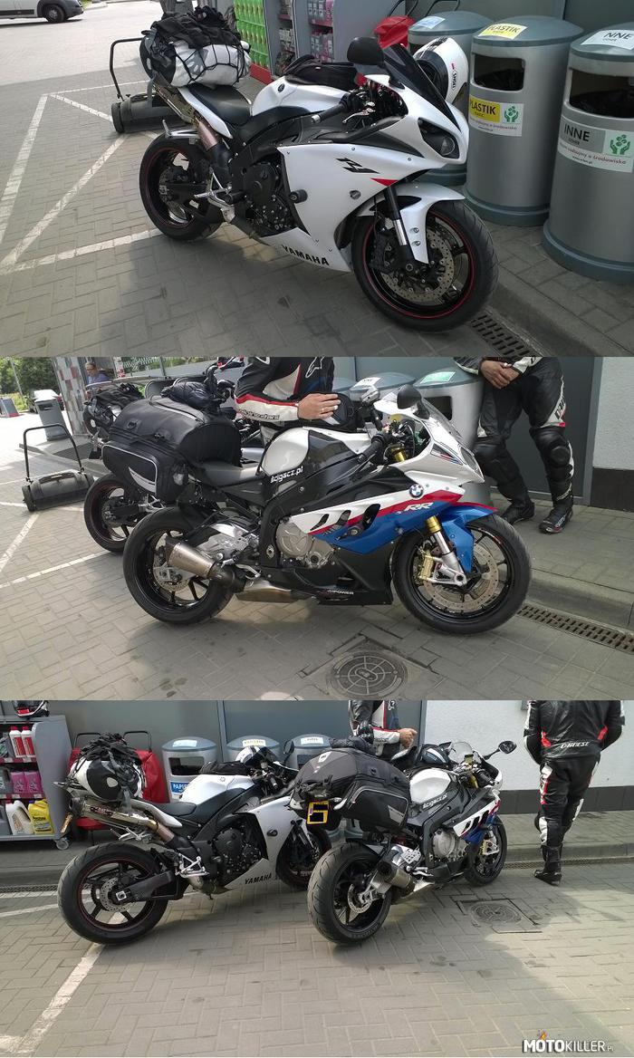 Co widzą oczy placowego stacji paliw? – Tym razem motocykle:

Yamaha R1 i BMW S1000 RR. 