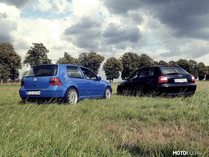 Audi A3 i VW Golf IV – A3 się przyjęła, wiec dodaję następne zdjęcie - sesja z Golfem IV. 