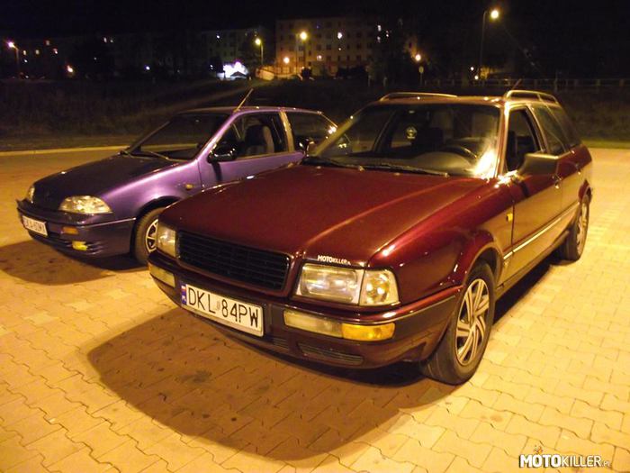 Audi i swift – swift kolegi oba autka po pucowaniu :) 