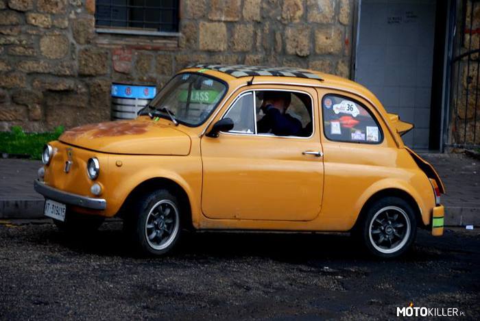 Fiat 500 – Trochę kiepsko utrzymany, ale zrobiony w klimacie.

Civitavecchia, Lazio, Włochy. 