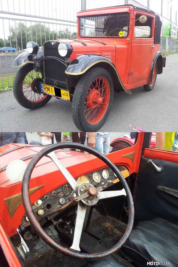 BMW Dixi z 1928 roku – Najstarsze auto na zlocie aut zabytkowych w Mielcu. 