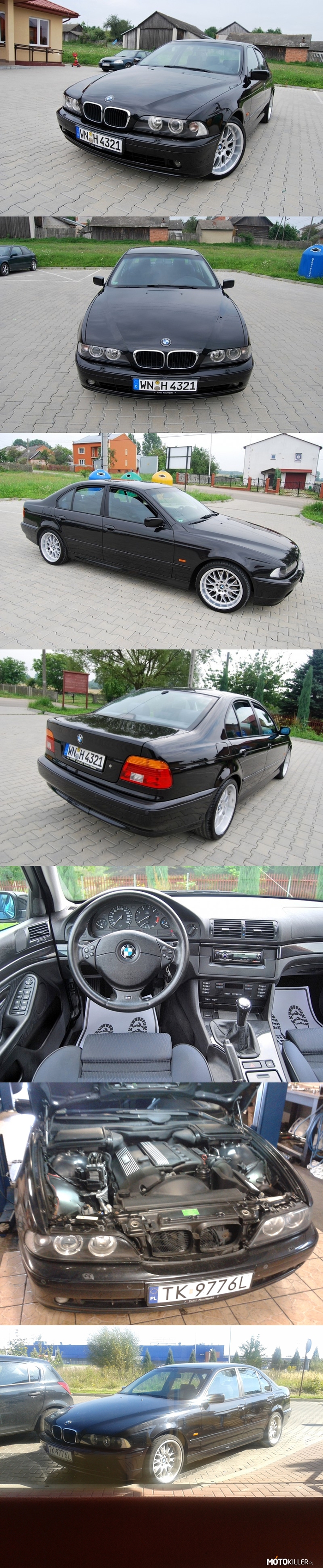 E39 530i - część 2 – Moje nowe BMW przyjęło się, w związku z czym dodaję drugą porcję zdjęć!
Samochód można spotkać głównie na Podlaskich drogach, na takich blachach, jak na zdjęciu. 