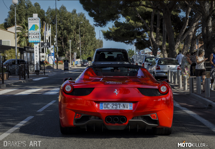Ferrari – Podczas podróży do Cannes miałam przyjemność zmierzyć swoje siły z Ferrari. 