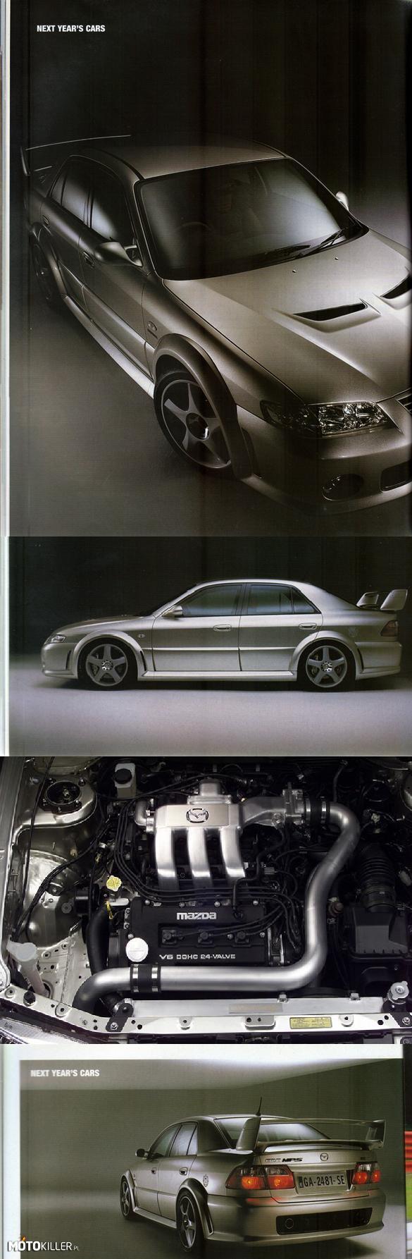 Mazda 626 (Capella) MPS (Prototyp) – Większość kojarzy Mazdę 626 (w Japonii sprzedawana jako Capella), to typowe, cenione, solidne auto z segmentu D, sprzedawane do 2002 i budowane w kilku wersjach nadwozia. Jednak może nie każdemu znany jest fakt, że w 2000 roku Mazda stworzyła prototyp w wersji MPS (Mazda Performance Series).

Samochód ten, teoretycznie miał być konkurentem dla japońskich potentatów AWD, czyli Subaru (Impreza WRX STi), Mitsubishi (Lancer Evolution) oraz Nissana (Skyline GT-R), natomiast jego celem w Europie miało być np. Audi S4. 

Takie towarzystwo wymaga odpowiedniego poziomu, no więc Mazda wyposażyła 626 MPS w napęd na cztery koła oraz 2.5-litrowy silnik V6 (KL-ZE) z dwiema turbosprężarkami, co dawało moc 280 KM (oczywiście ograniczoną przez znane japońskie limity silników) oraz 392 Nm momentu obrotowego. 