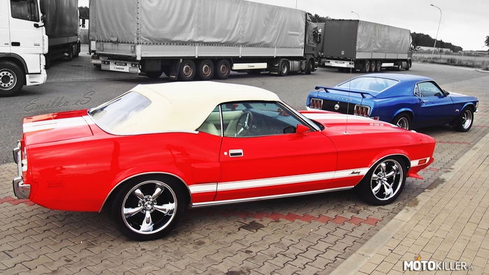 Mustangi – Czerwony Mach 1 z 1973 roku i piękny Fastback z 1970 roku. Czego chcieć więcej? 