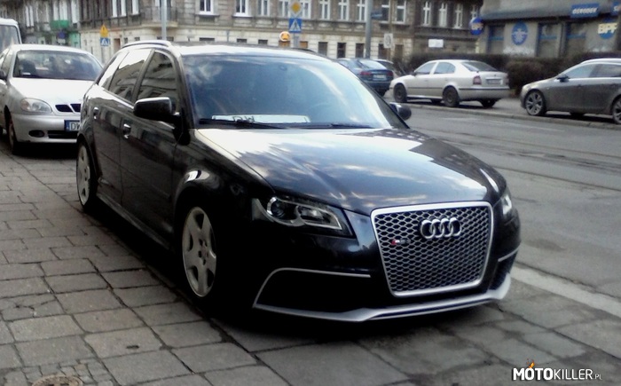 Audi – Piękne Audi napotkane we Wrocławiu. Felgi w  wersji zimowej, a i tak robi wrażenie. 