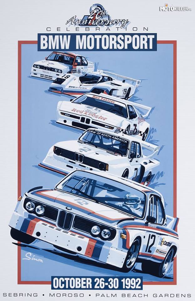 20 lecie BMW Motorsport – Piękny plakat 