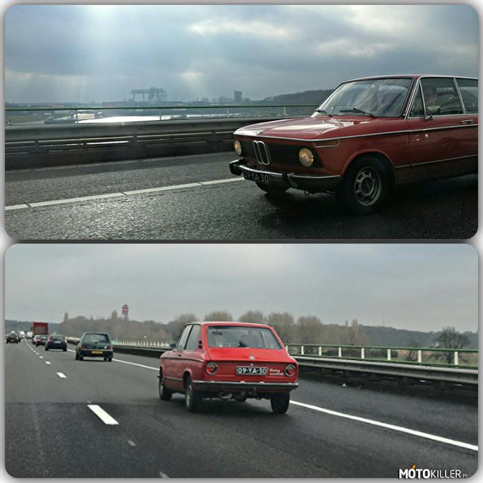 BMW 02 – BMW serii 02 spotkane dzisiaj na holenderskiej autostradzie. Nie jestem pewien w 100% czy jest to seria 02 tak więc, jeżeli popełniłem błąd proszę o poprawkę. Auto ma około 40-50 lat. Zapraszam na mój profil po więcej.
Ps. Zdjęcia nie są doskonałe bo robione podczas jazdy. 