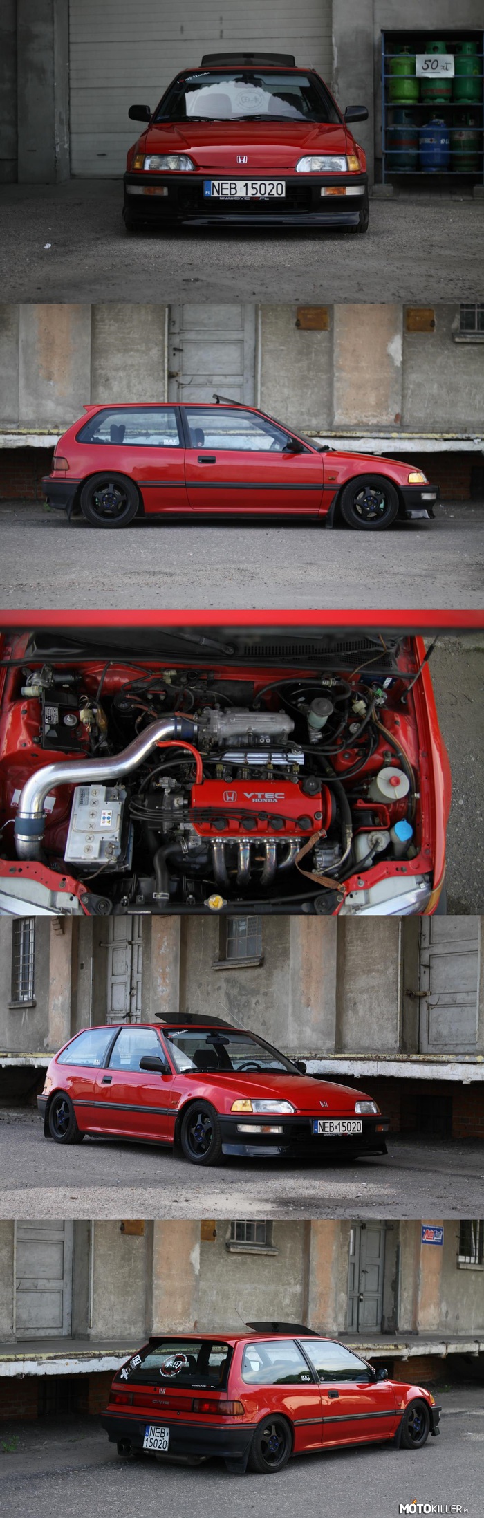 Honda Civic IV 1990 – Silnik D15B2 minime o mocy 174KM. 