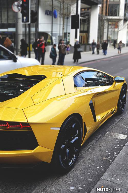 Żółty Aventador – Bo Lamborghini powinno być żółte. 