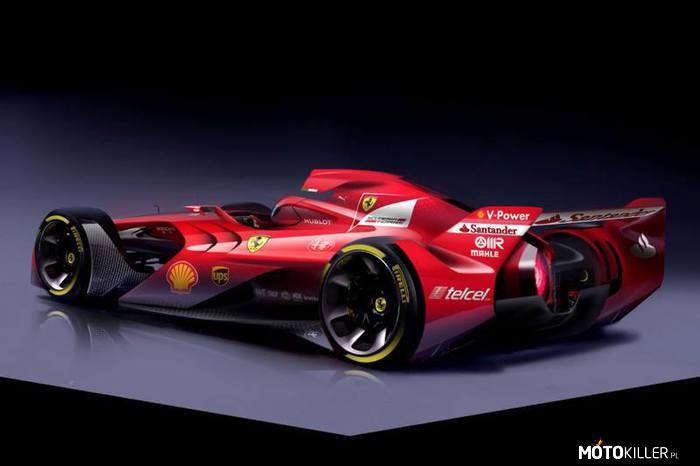 F1 Concept Ferrari – Całkiem nieźle wygląda ten bolid. 