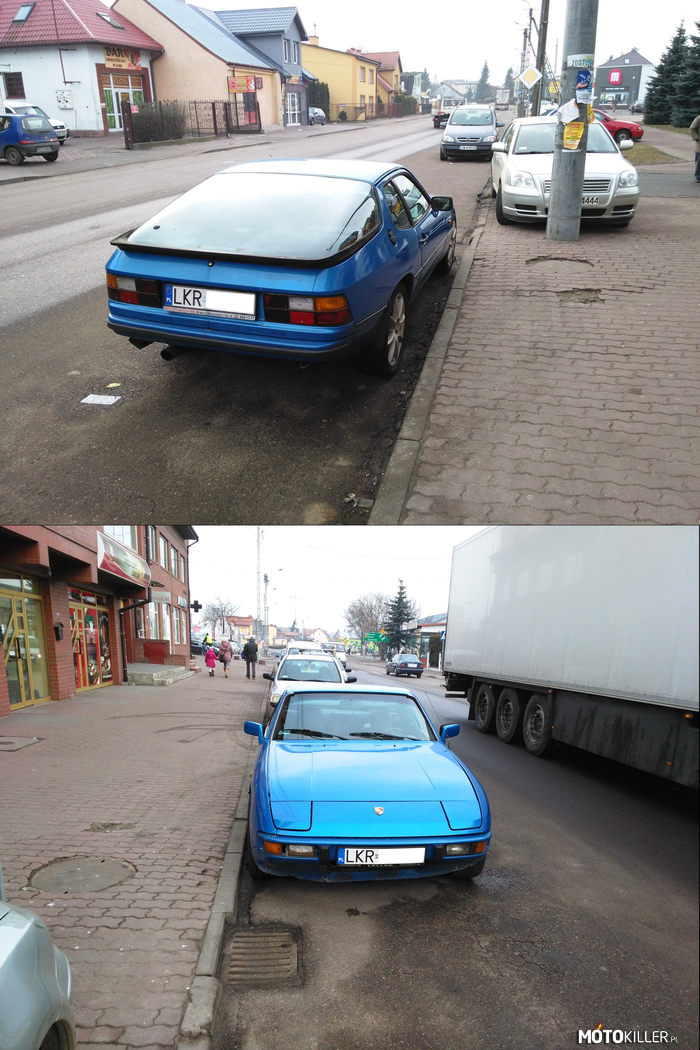 Porsche 924 – Trochę zaniedbane, ale i tak robi wrażenie. Napotkane w Przasnyszu. Mam nadzieję, że właściciel się nie obrazi za udostępnienie zdjęcia. Pozdrawiam! 