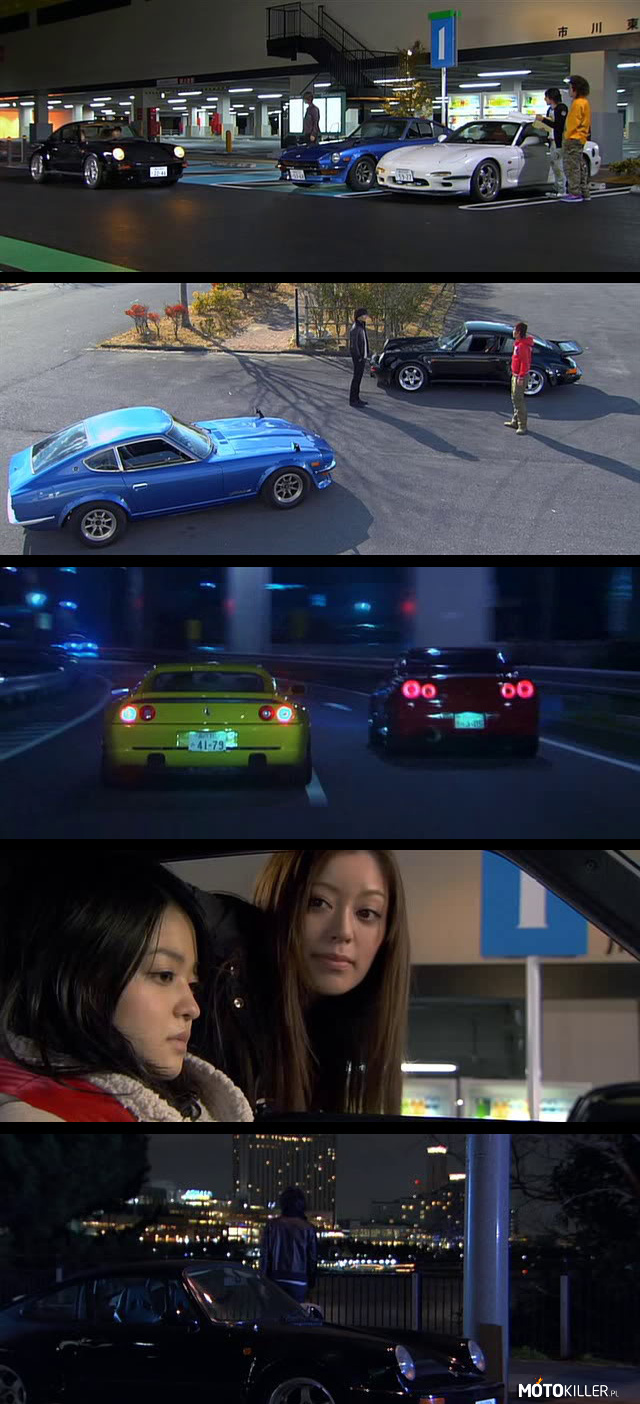 Wangan Midnight - The Movie – Ciekawie zobaczyć na filmie Porsche 911 i Nissana FairladyZ obok siebie. 