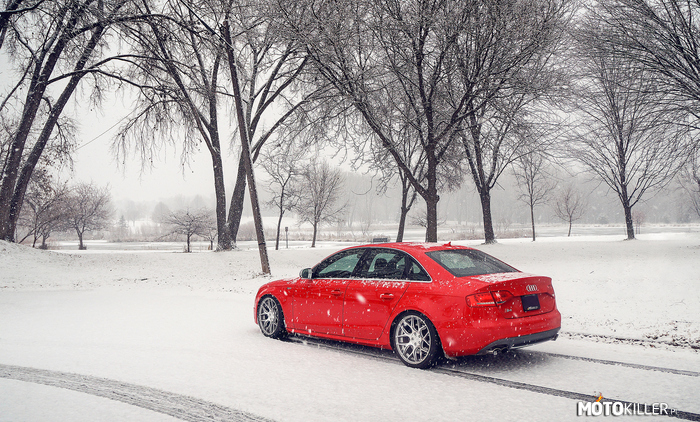 Audi S4 – Bardzo ciekawe Audi w zimowej scenerii. 
