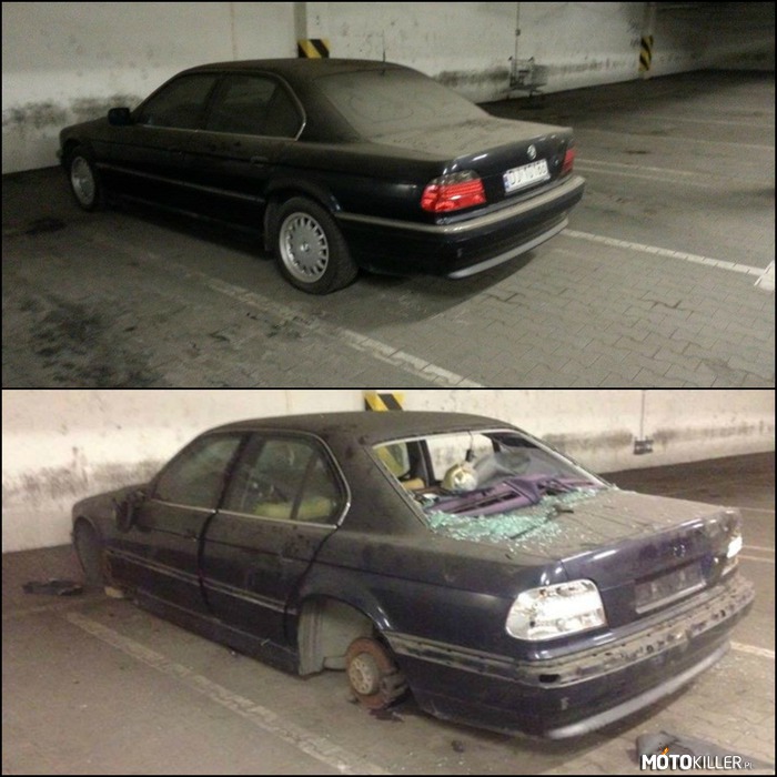 Opuszczone BMW 7 E38 –  