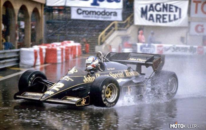 Nigel Mansell i jego Lotus – Piękne ujęcie 