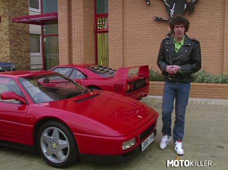 Kiedyś – Jeremy Clarkson wraz z Ferrari 348 i F40. 