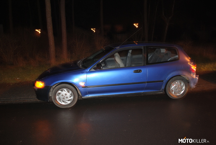 Moja Hania – Zdjęcie zrobione podczas postoju w trakcie spotu ,,Nocna jazda samochodem bez celu Szamotuły&#039;&#039;. 