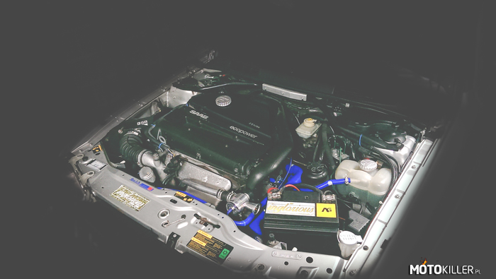 2.0 Turbo b205r – Czysta komora silnika mojego Saaba 9-3 99&#039;.
Silnik B205R, delikatnie podkręcony. 