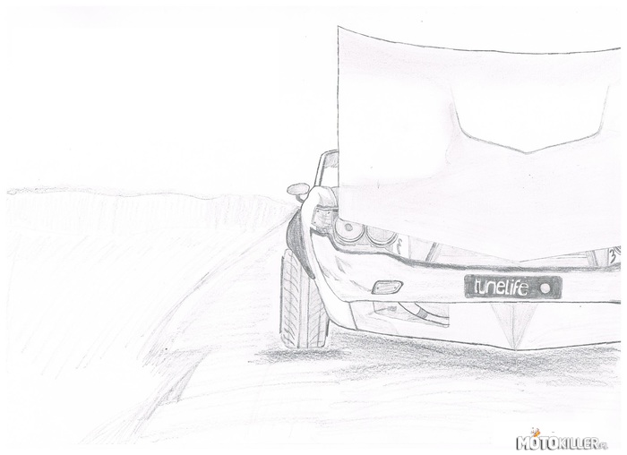 Toyota Celicia mk1 – Mój pierwszy rysunek. 