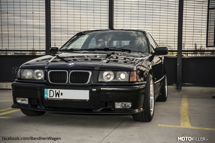 BMW E36 C – Czarnula na 17&quot;. 
