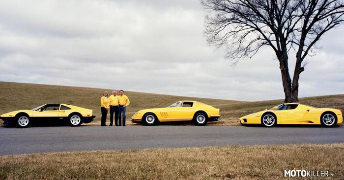 Ułamek kolekcji Phila Bachmana – Kolekcjonera, który  posiada w swoim garażu wiele Ferrari z dwoma wspólnymi cechami: musi być żółty, i z końca produkcji. 